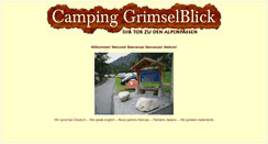 Desktop Screenshot of camping-grimselblick.ch