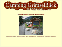 Tablet Screenshot of camping-grimselblick.ch
